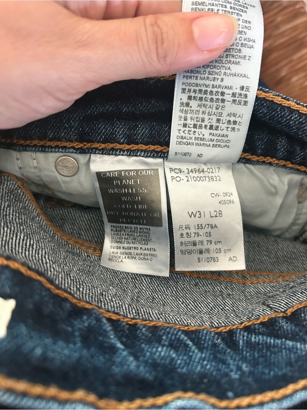 Levi's Dark Blue “Wedgie Straight” Leg Jeans - Picture 5 of 5